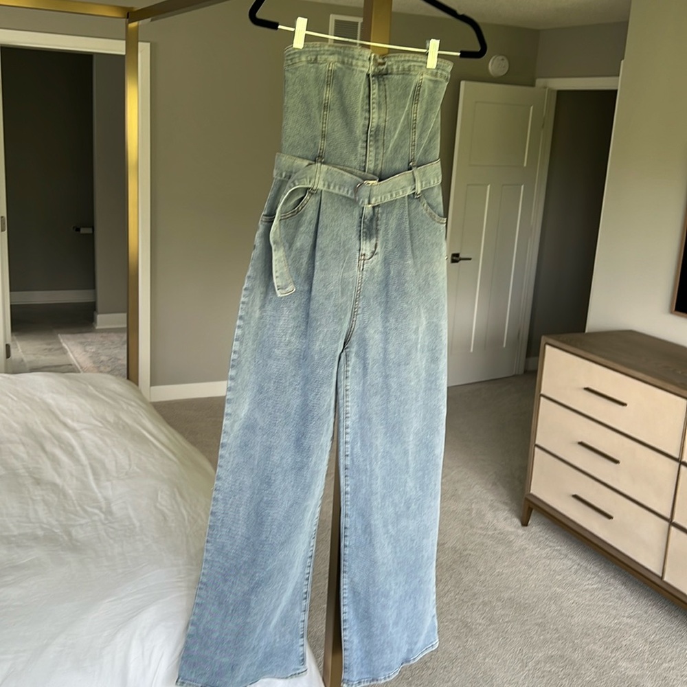 Denim jumpsuit, NWT!